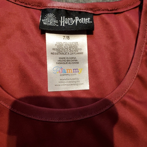 Wizard World Harry Potter Sleepwear Top PJammy Geyffendor NWT sz 7/8 - Picture 3 of 7